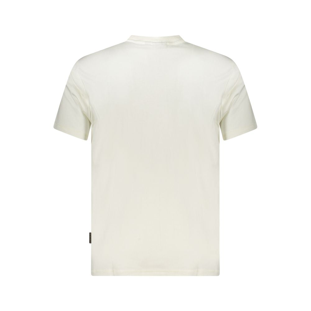 Napapijri Weißes Baumwoll-T-Shirt für Herren
