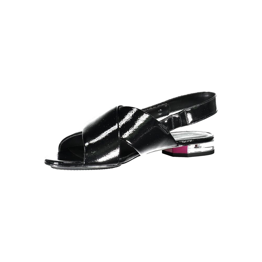 Calvin Klein Damen-Sandalen aus schwarzem Leder