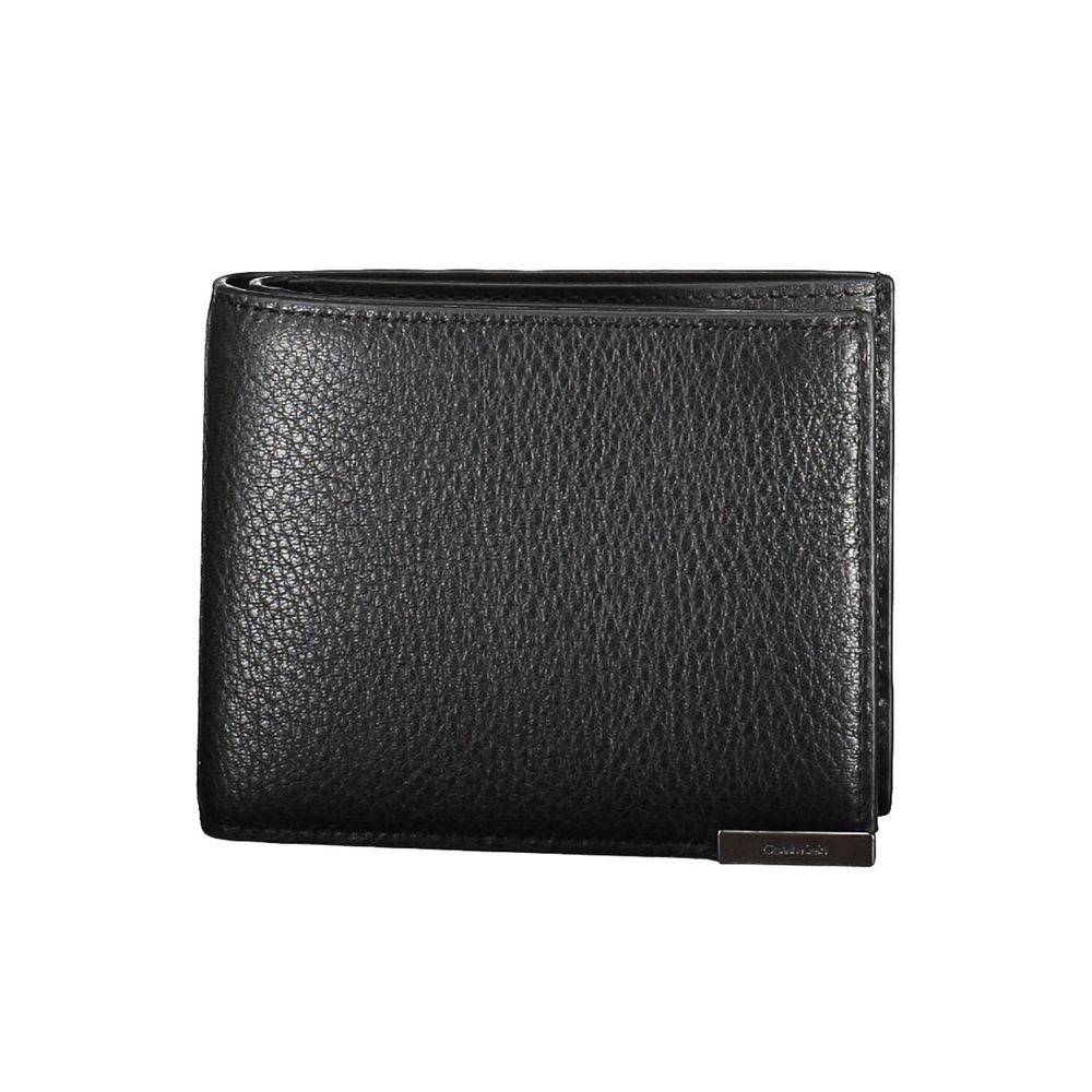 Calvin Klein Herren-Geldbörse aus schwarzem Leder