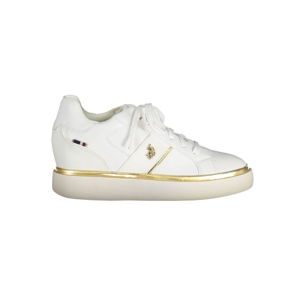 US POLO ASSN. Weiße Polyester-Damen-Sneaker