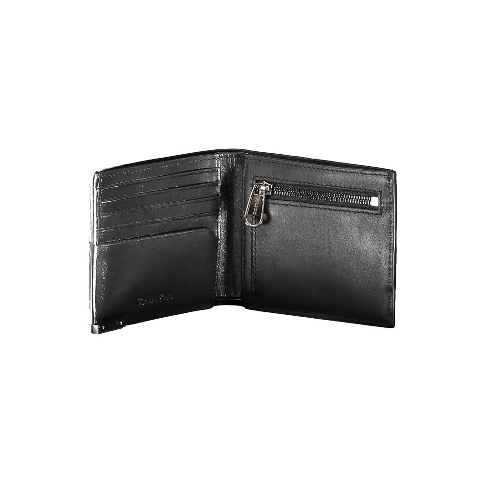 Calvin Klein Herren-Geldbörse aus schwarzem Leder