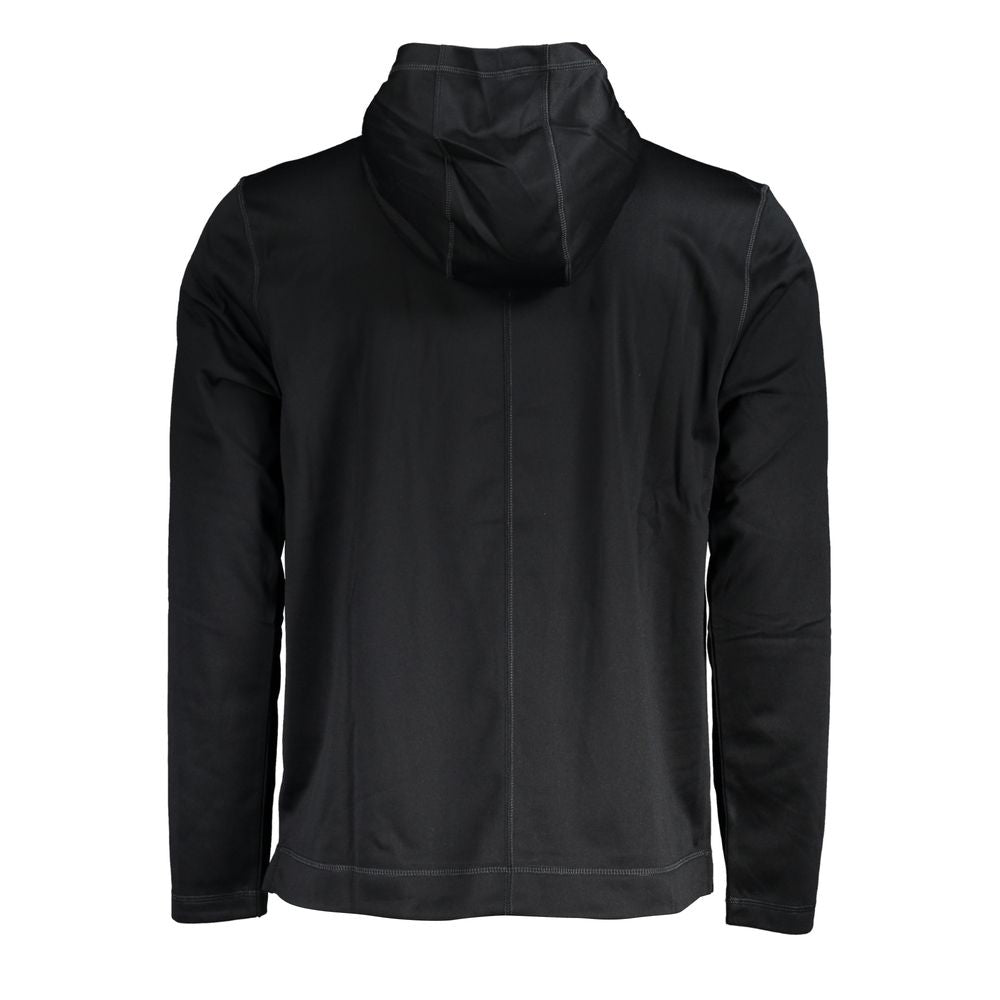 Calvin Klein – Elegantes schwarzes Kapuzensweatshirt mit Logo-Print