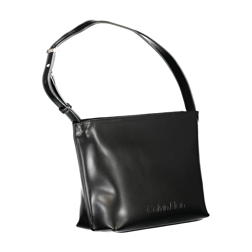 Calvin Klein Schwarze Polyester-Damenhandtasche