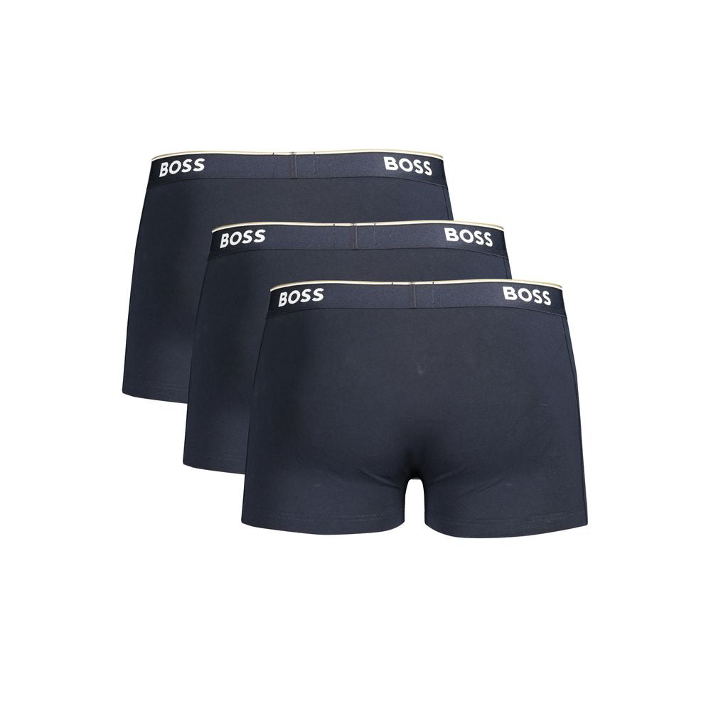 Hugo Boss Herren Boxershorts aus blauer Baumwolle