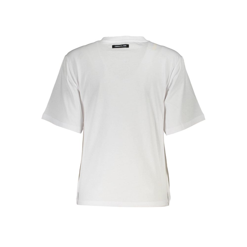 Cavalli Class Weißes Baumwolltop für Damen