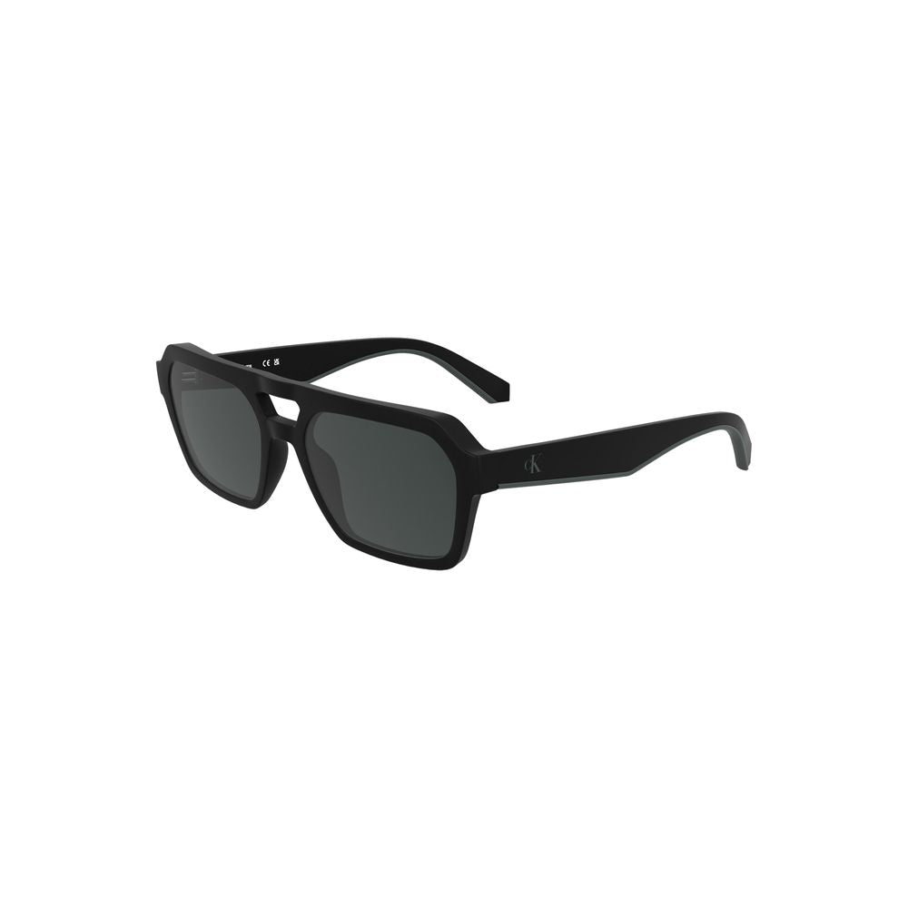 Calvin Klein – Schwarze Sonnenbrille aus biobasiertem Stoff