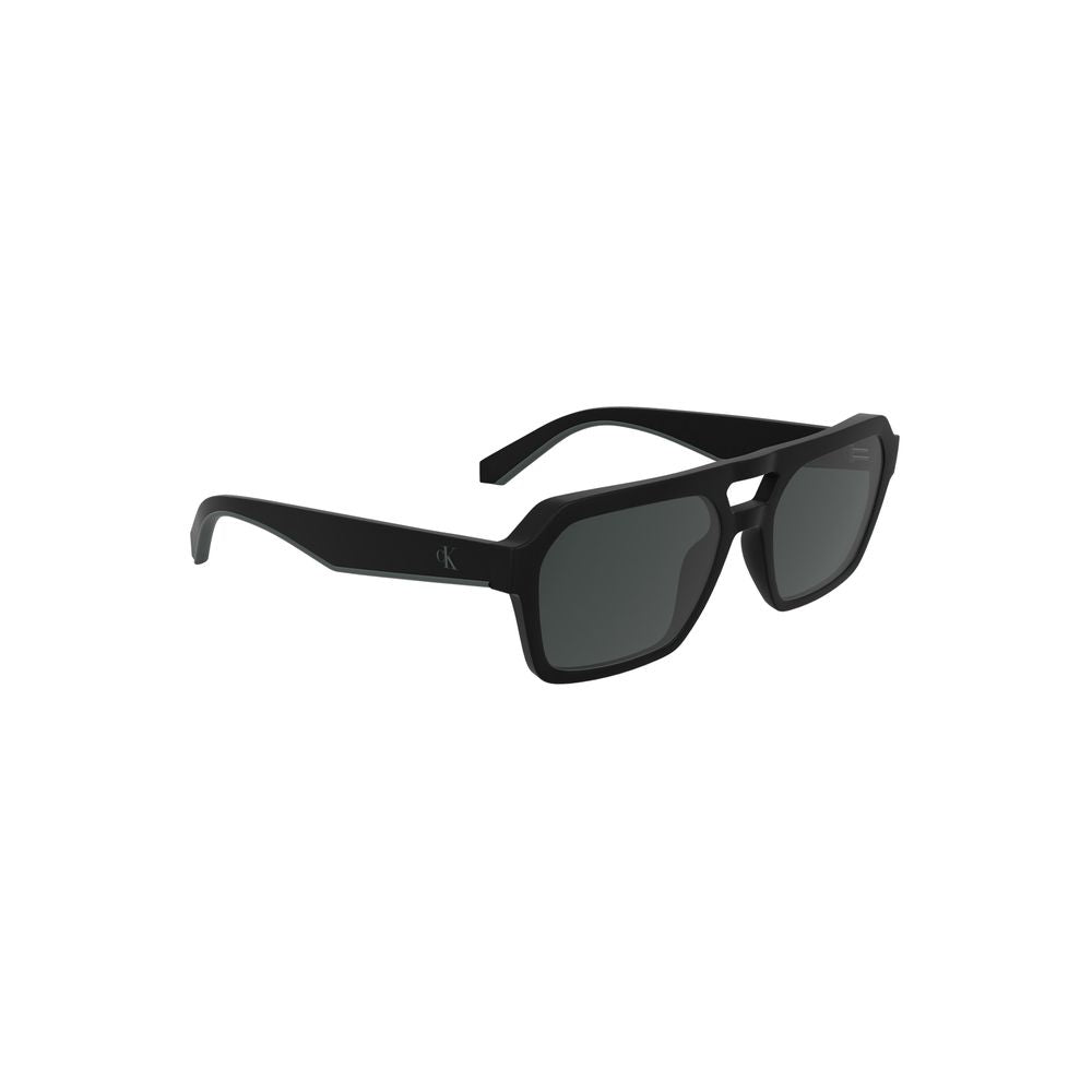 Calvin Klein – Schwarze Sonnenbrille aus biobasiertem Stoff
