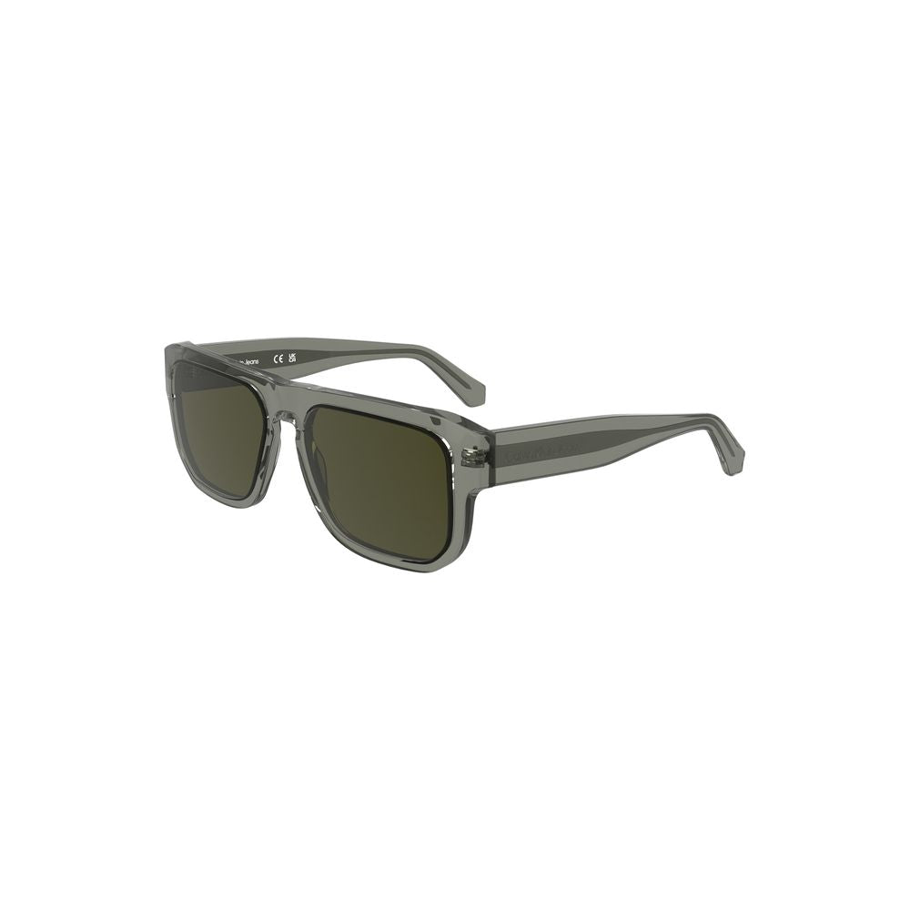 Calvin Klein – Graue Acetat-Sonnenbrille für Herren