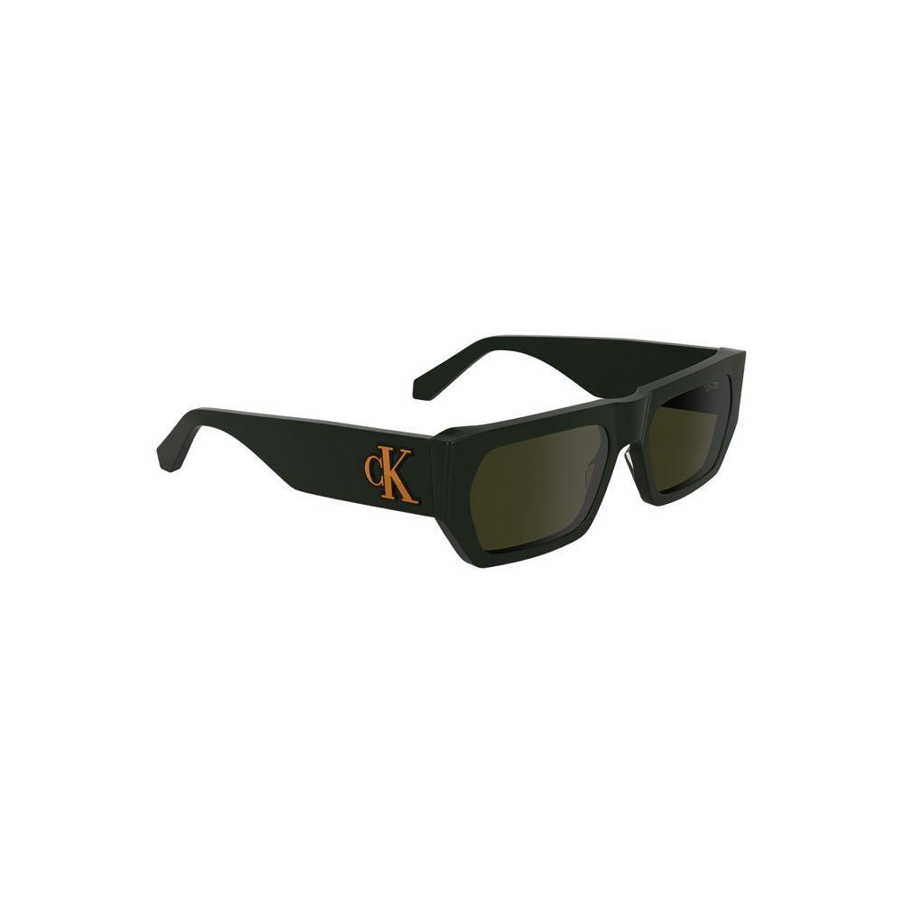 Calvin Klein – Grüne Acetat-Sonnenbrille für Herren