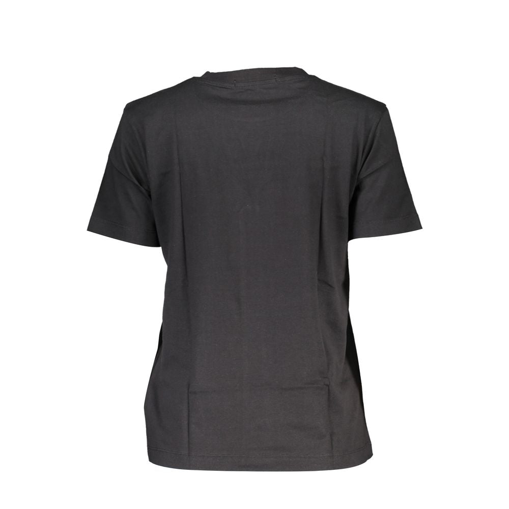 Calvin Klein – Schwarzes Baumwoll-T-Shirt für Damen