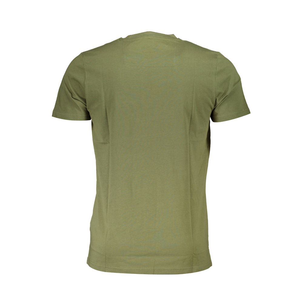 Cavalli Class Grünes Herren-T-Shirt aus Baumwolle