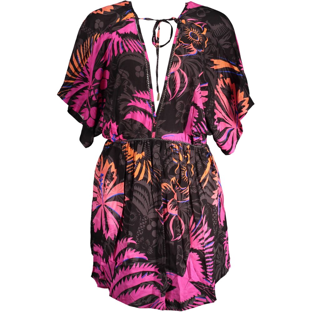 Desigual Schwarzes Baumwollkleid für Damen