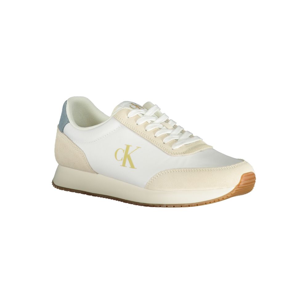 Calvin Klein Herren-Sneaker aus Polyester, weiß