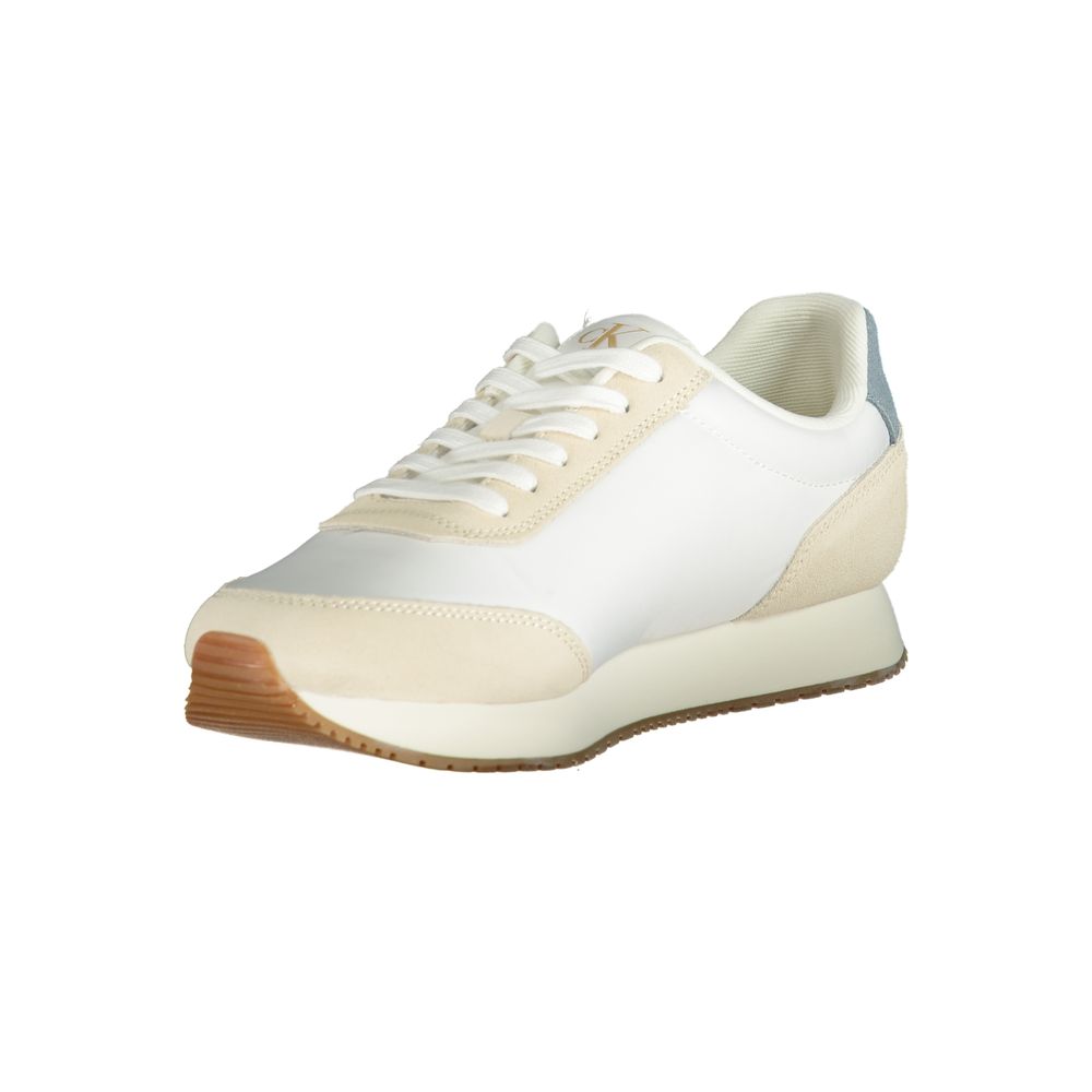 Calvin Klein Herren-Sneaker aus Polyester, weiß