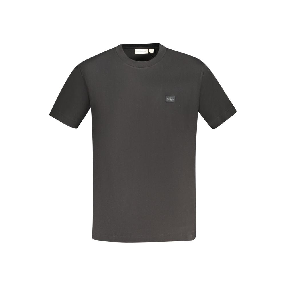 Calvin Klein – Schwarzes Baumwoll-T-Shirt für Herren