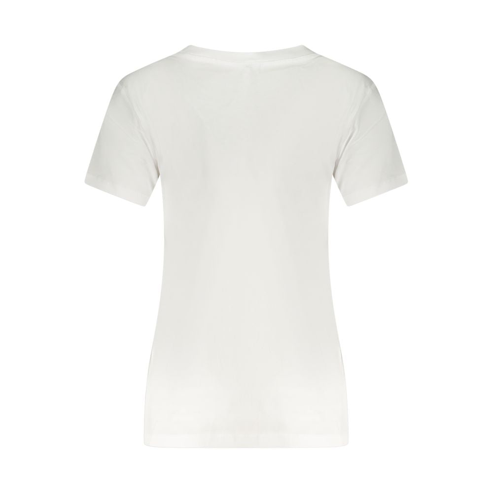 Calvin Klein – Weißes Baumwoll-T-Shirt für Damen