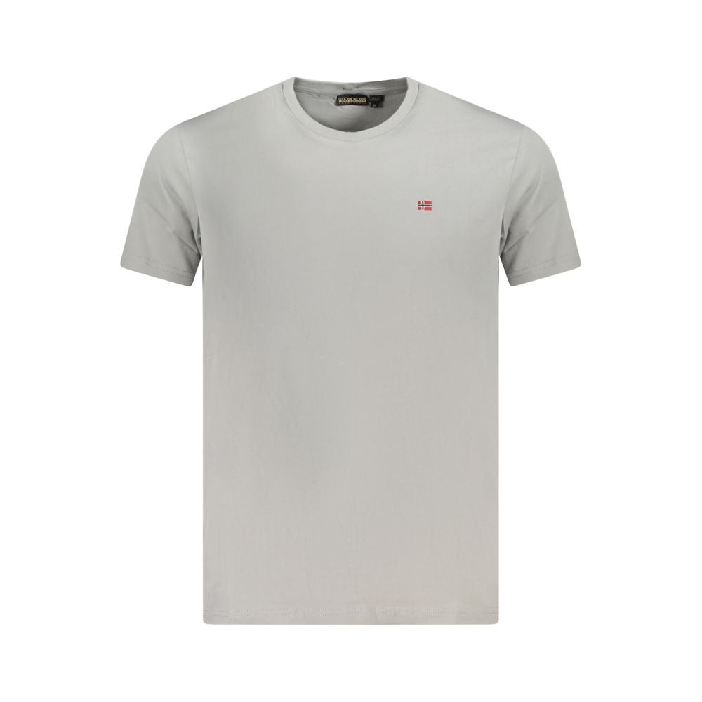 Napapijri Braunes Herren-T-Shirt aus Baumwolle