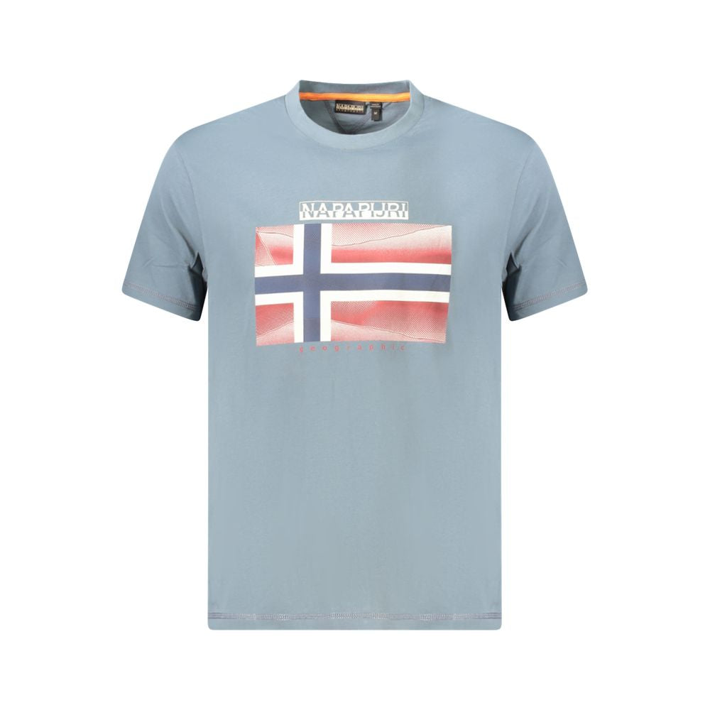 Napapijri Braunes Herren-T-Shirt aus Baumwolle