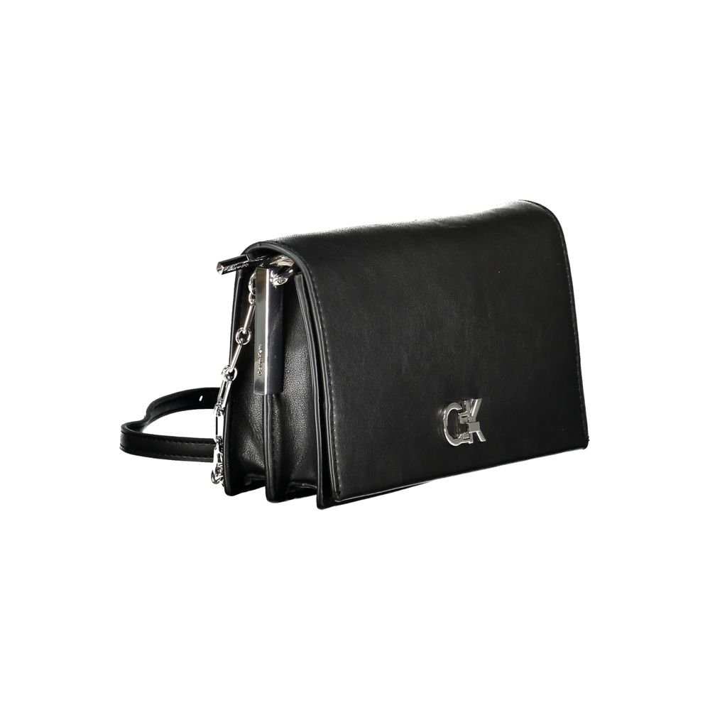 Calvin Klein Schwarze Polyester-Handtasche