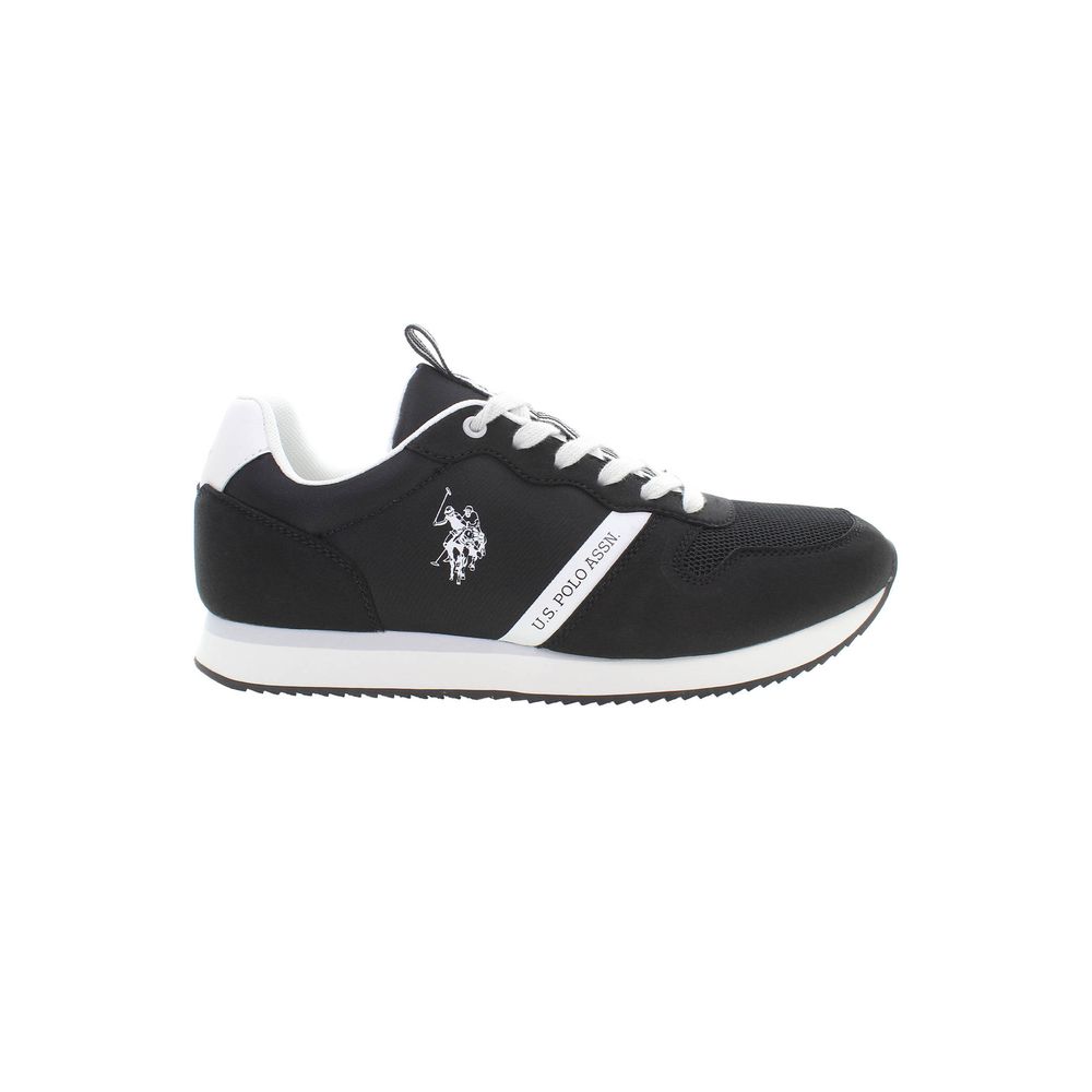 US POLO ASSN. Schwarzer Polyester-Herren-Sneaker