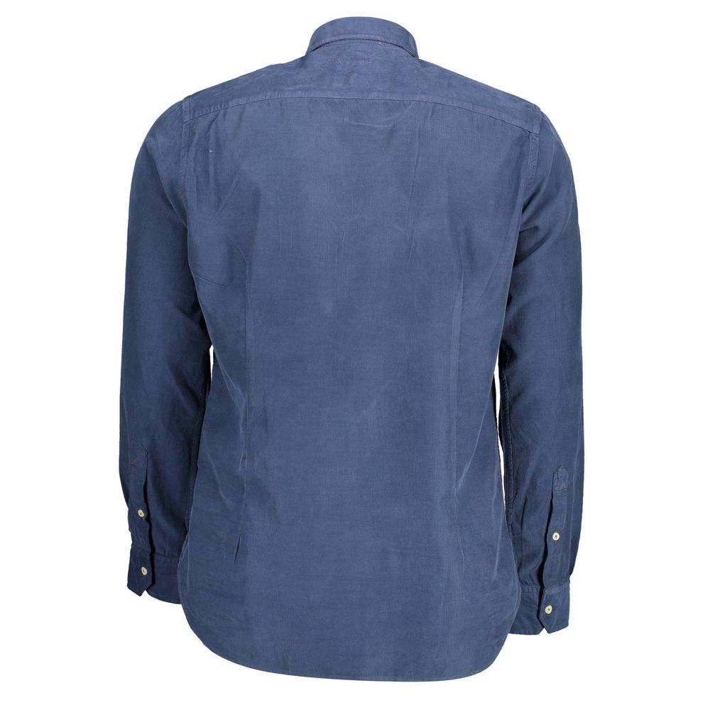 US POLO ASSN. Blue Cotton Men Shirt