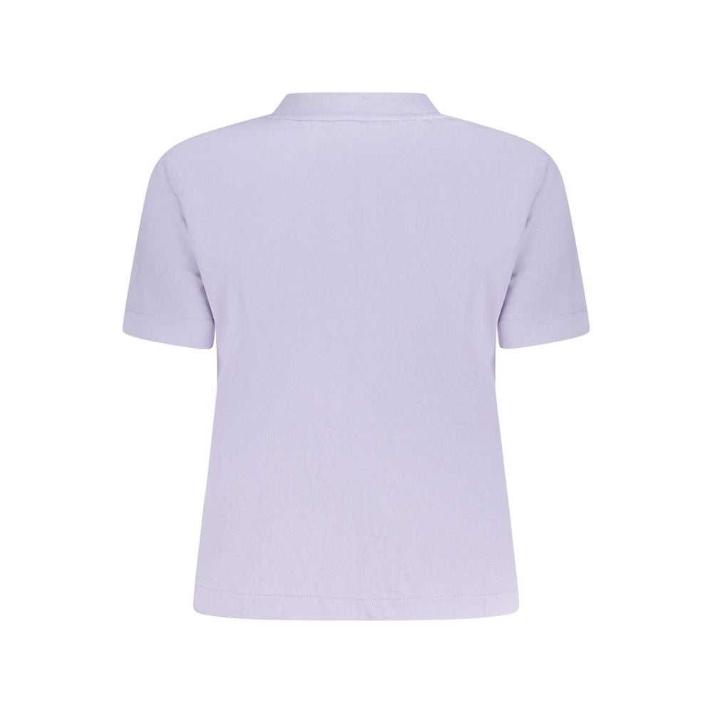 Calvin Klein Lila Baumwoll-T-Shirt für Damen