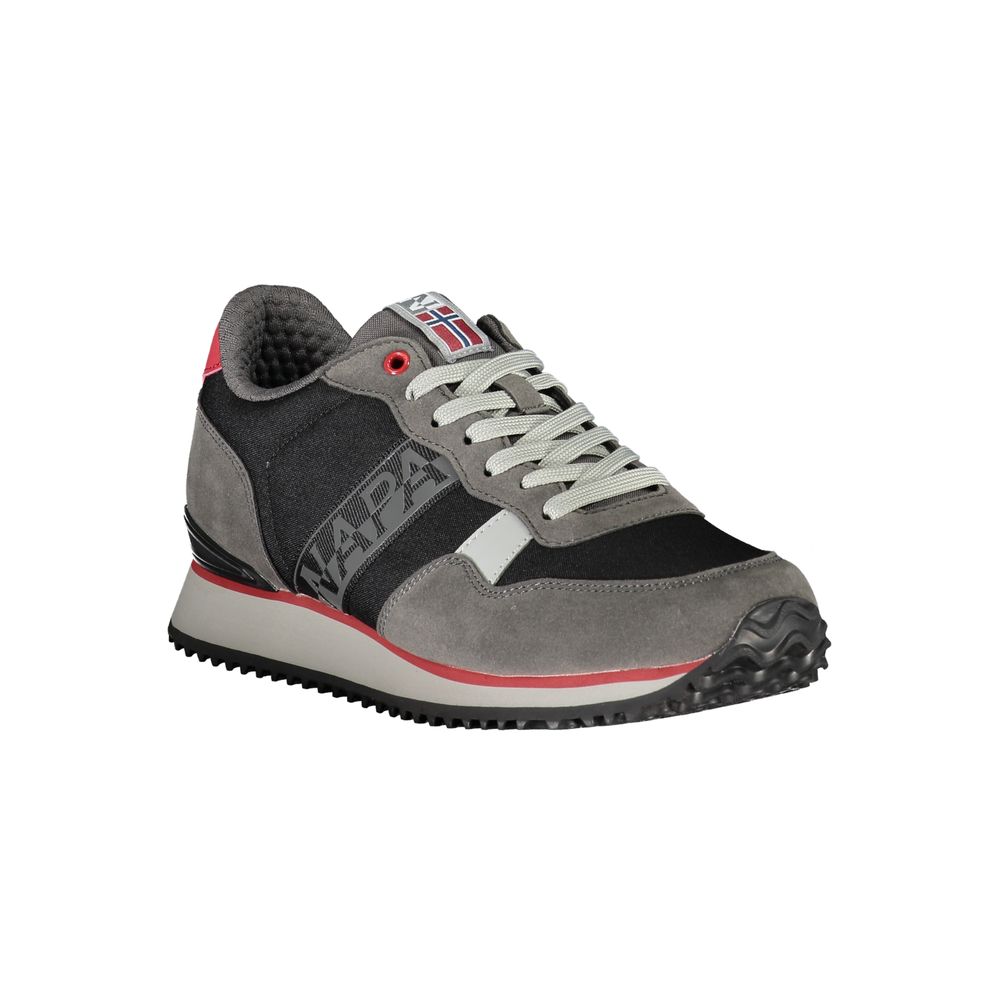 Napapijri – Elegante schwarze Sport-Sneaker zum Schnüren