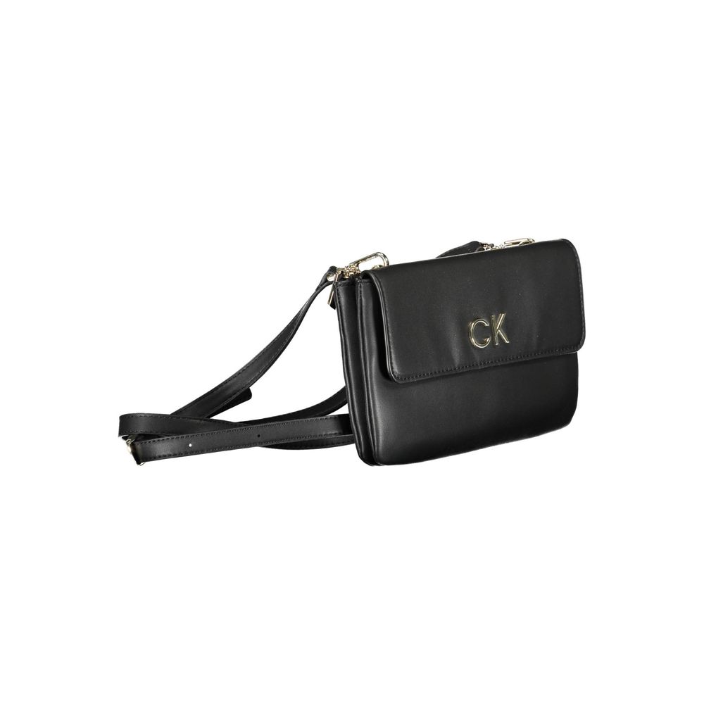 Calvin Klein Schwarze Polyester-Handtasche