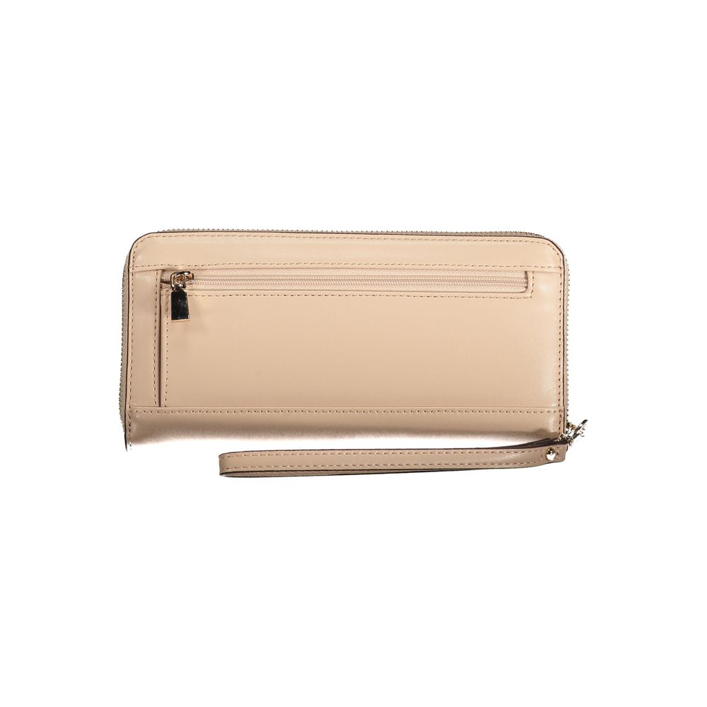 Guess Jeans – Beige Polyethylen-Geldbörse