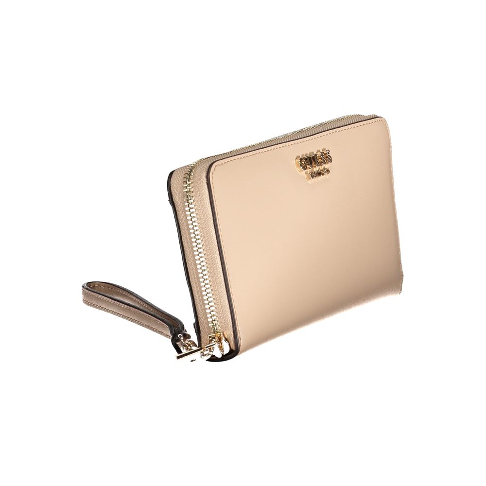 Guess Jeans – Beige Polyethylen-Geldbörse