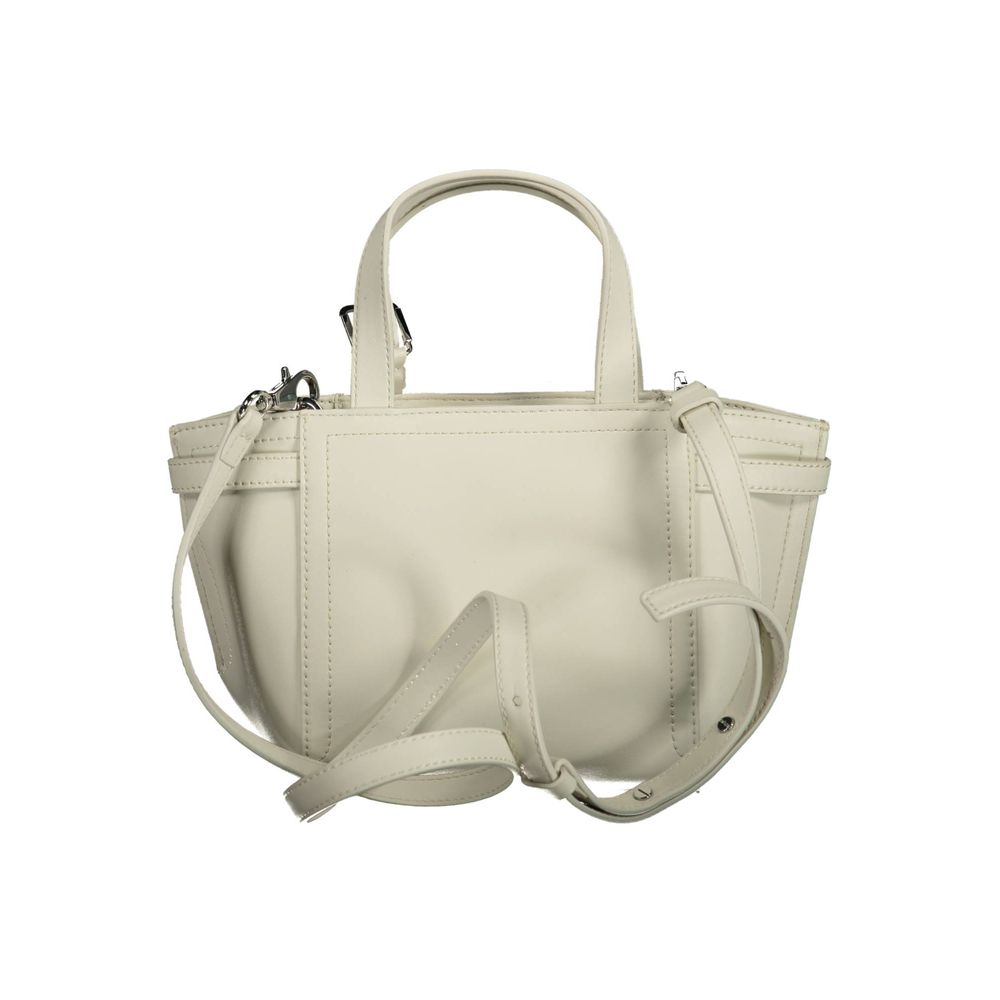 Calvin Klein Weiße Polyester-Handtasche