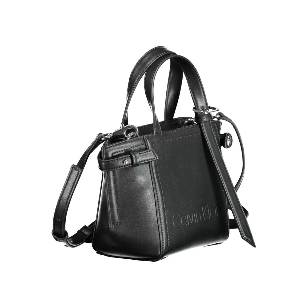 Calvin Klein Schwarze Polyester-Handtasche