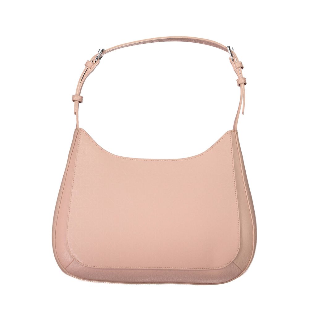 Calvin Klein – Rosafarbene Polyester-Handtasche