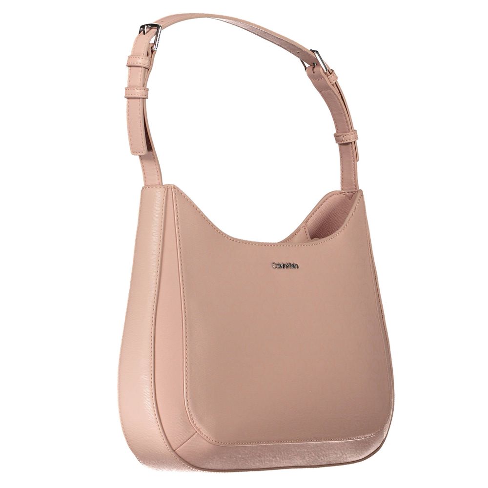 Calvin Klein – Rosafarbene Polyester-Handtasche
