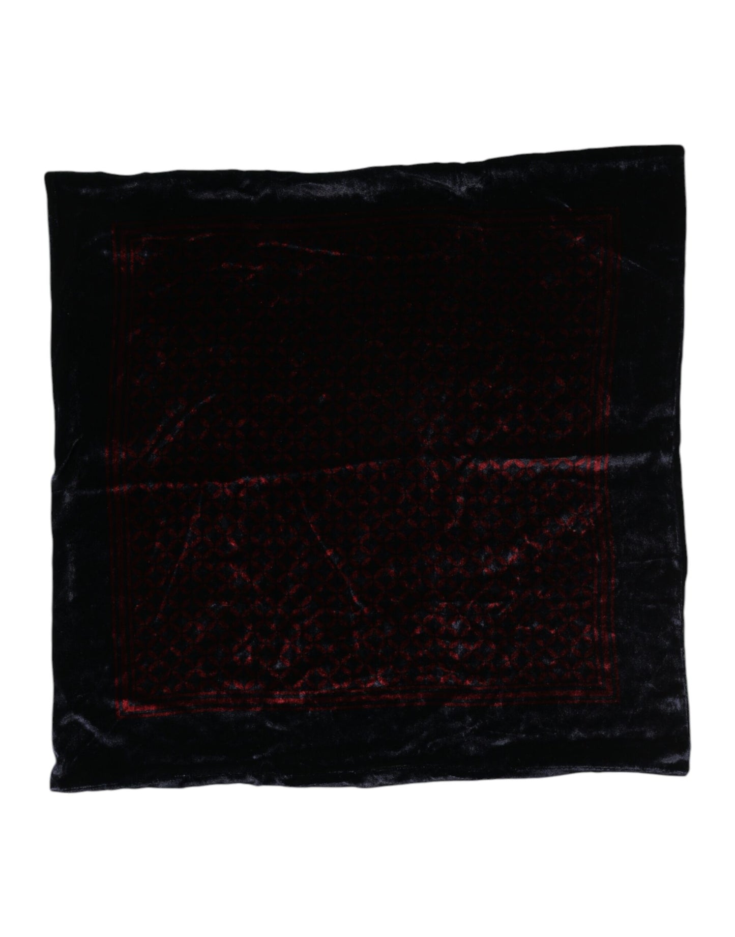 Dolce & Gabbana Schwarz-Roter Viskose-Foulardschal für Herren