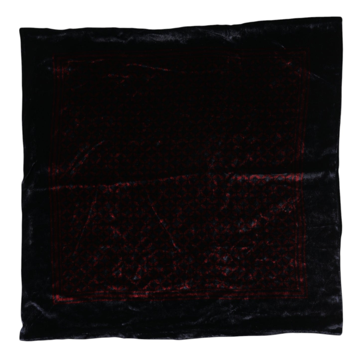 Dolce & Gabbana Schwarz-Roter Viskose-Foulardschal für Herren