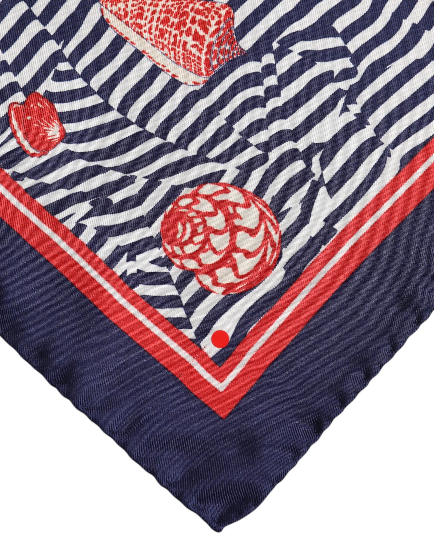 Dolce & Gabbana Multicolor Seashells Square Herren Foulard Schal