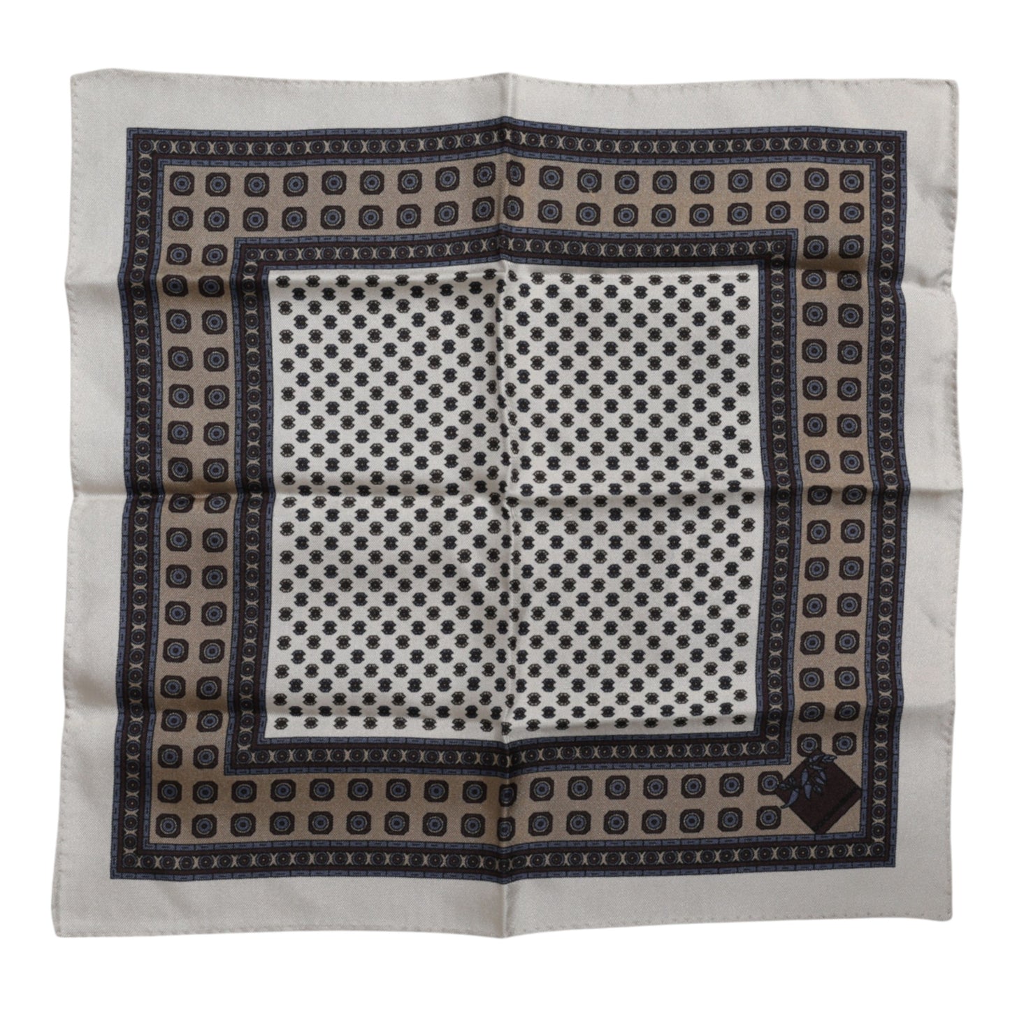 Dolce & Gabbana Mehrfarbig gemusterter quadratischer Foulard-Schal für Herren