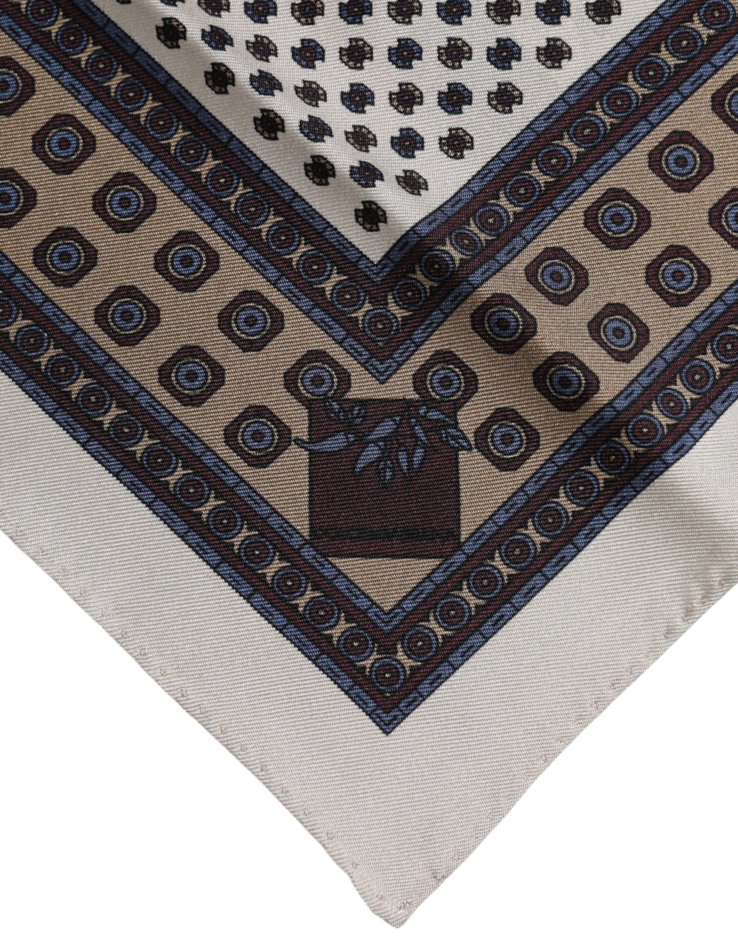 Dolce & Gabbana Mehrfarbig gemusterter quadratischer Foulard-Schal für Herren