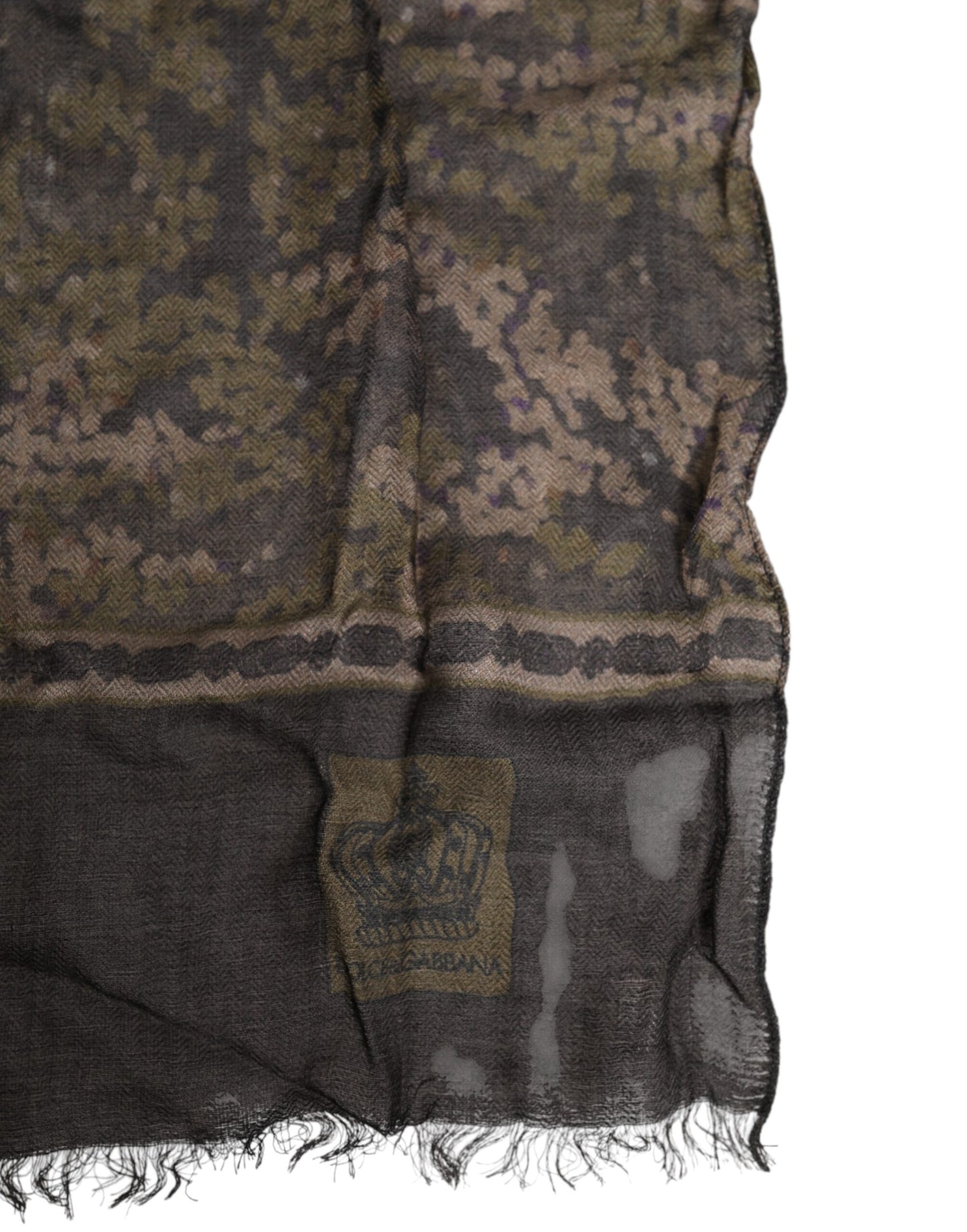 Dolce & Gabbana – Camouflage-Halswärmer mit Wickel-Foulard