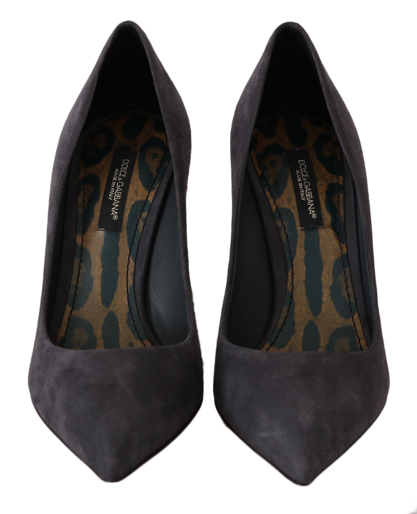 Dolce & Gabbana Grau Wildleder Stiletto Schuhe Heels