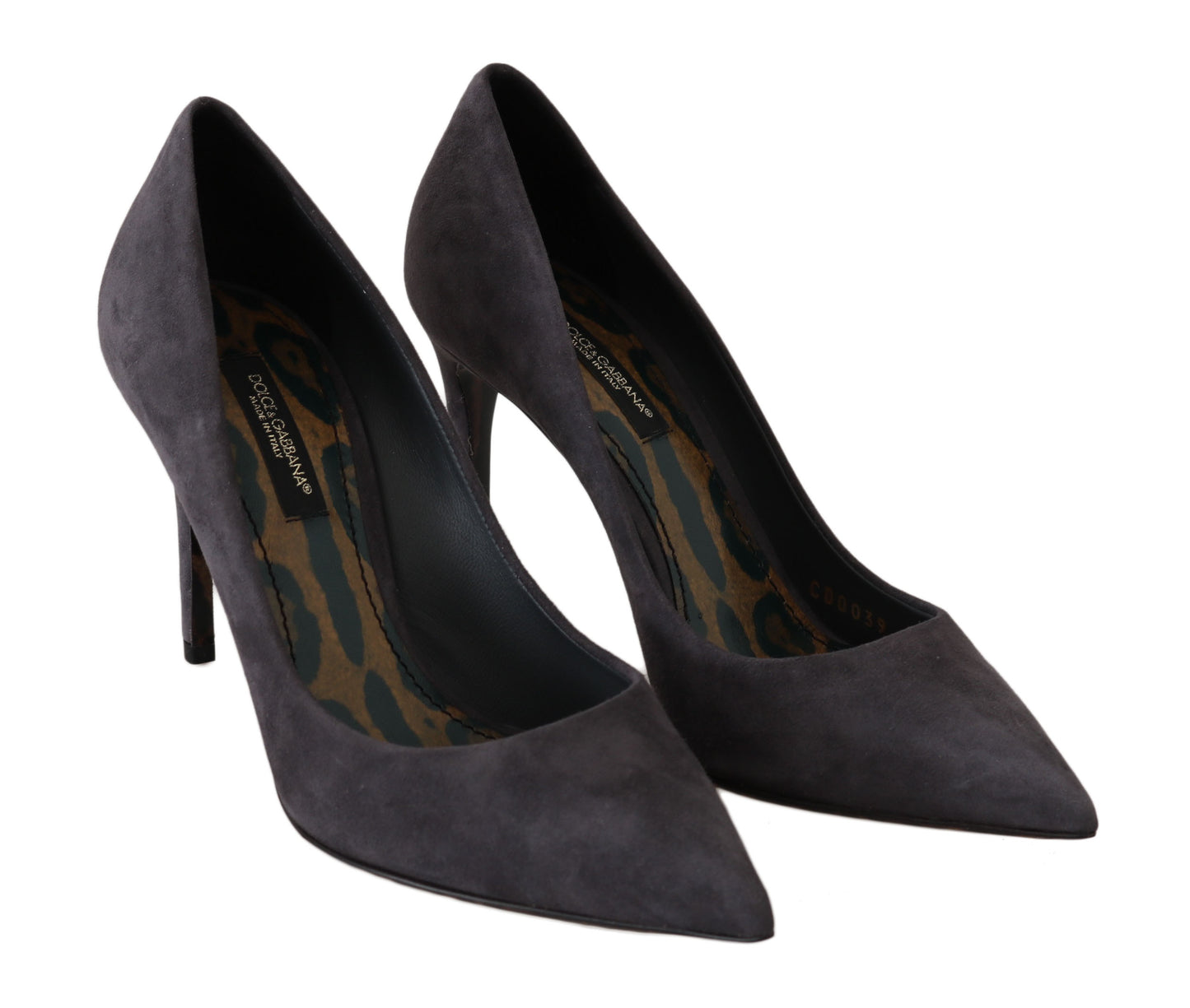 Dolce & Gabbana Grau Wildleder Stiletto Schuhe Heels