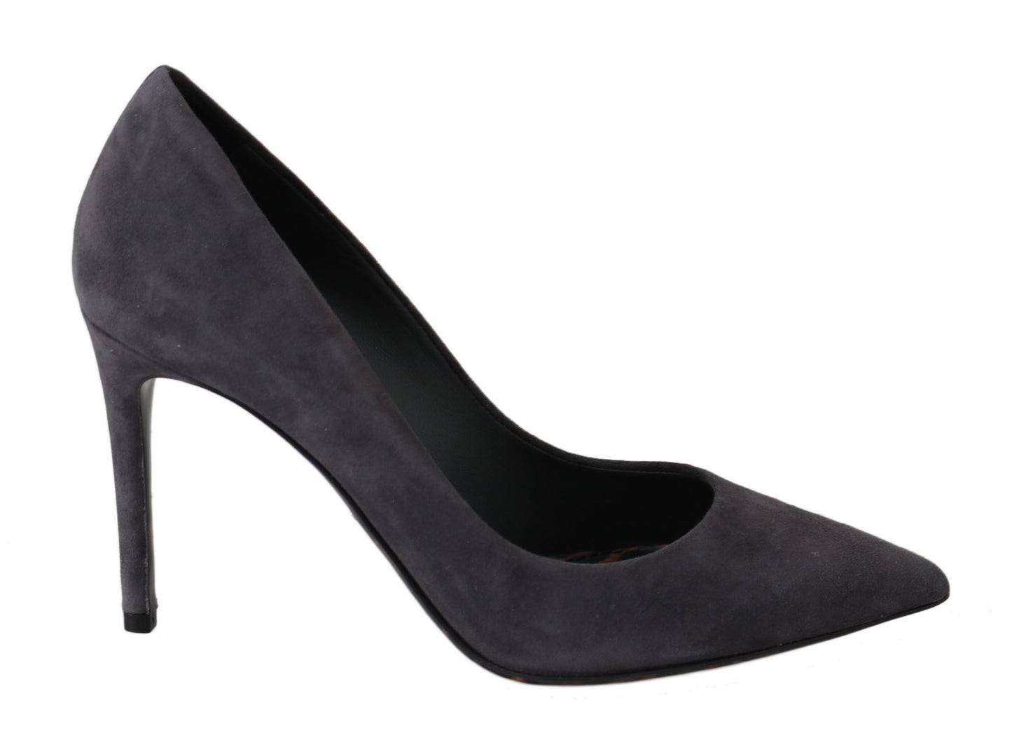 Dolce & Gabbana Grau Wildleder Stiletto Schuhe Heels