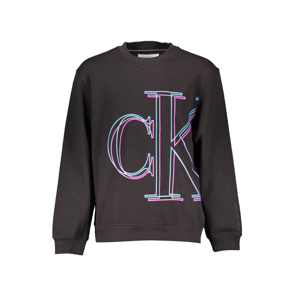 Calvin Klein Herrenpullover aus schwarzer Baumwolle