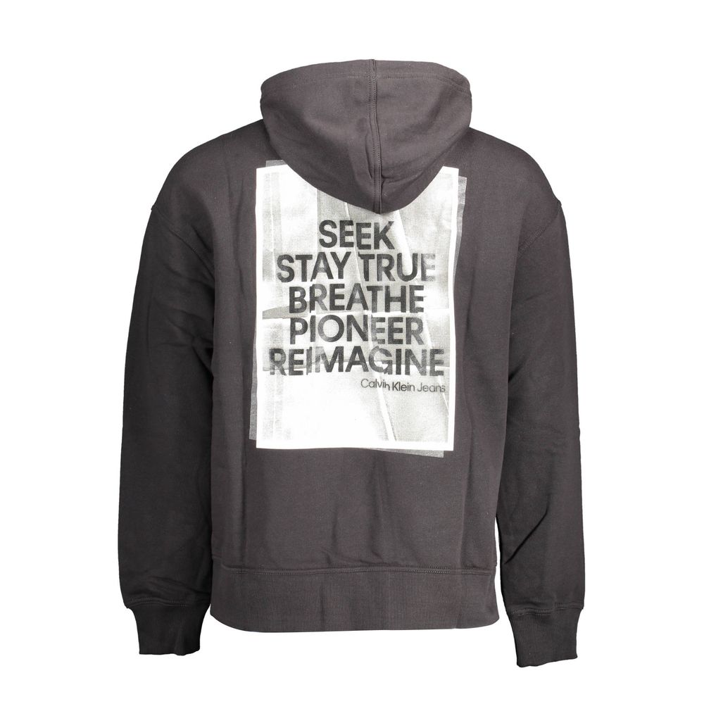 Calvin Klein Herrenpullover aus schwarzer Baumwolle