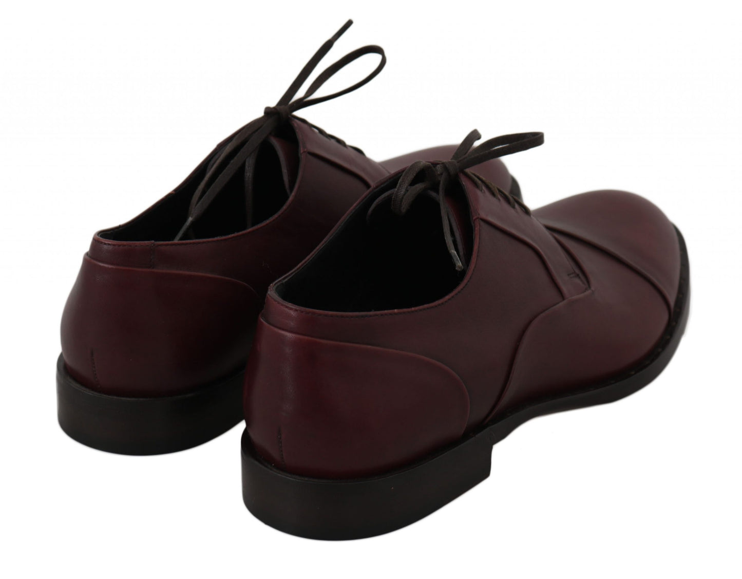 Dolce & Gabbana – Formelle Derby-Schuhe aus rotem Bordeaux-Leder