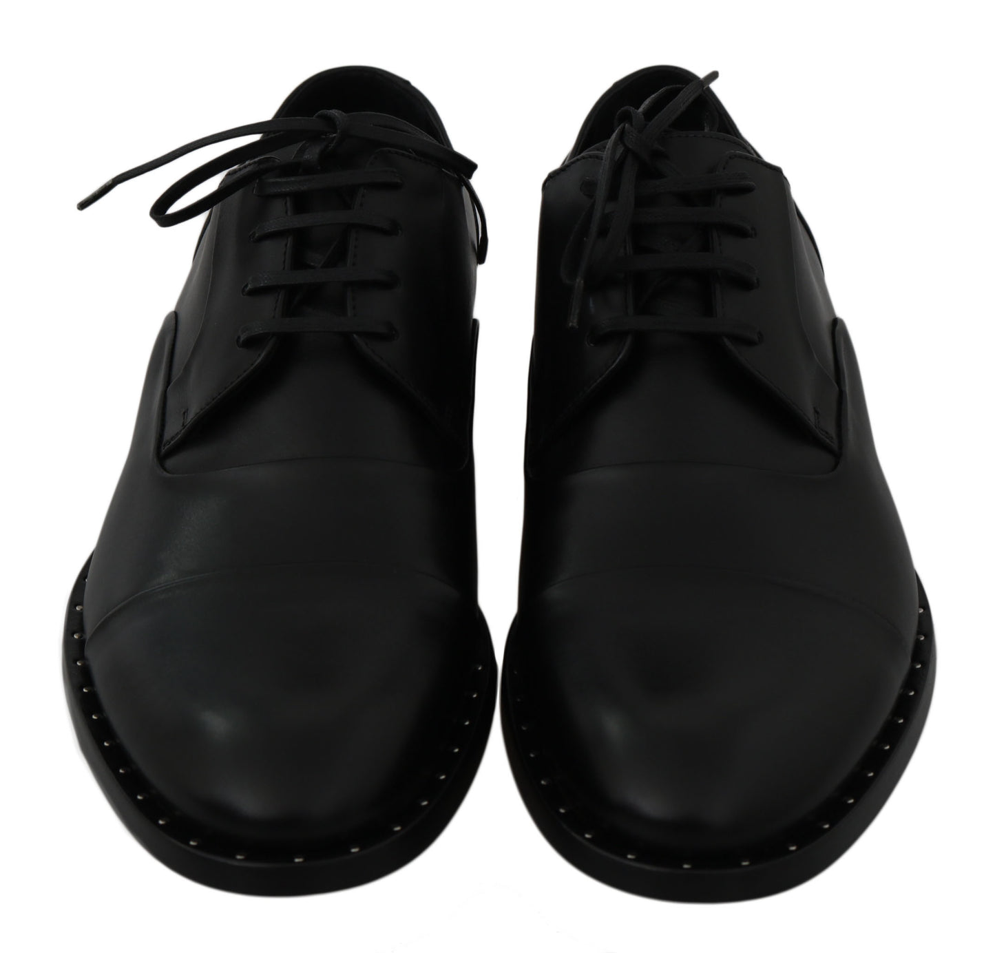Dolce & Gabbana – Formelle Derby-Schuhe aus schwarzem Leder