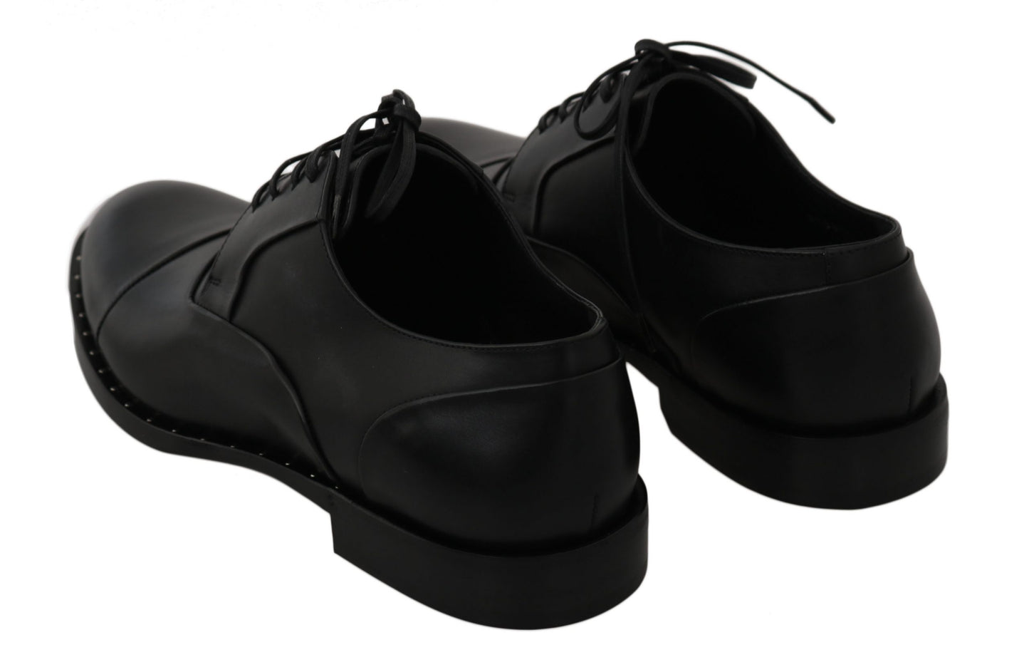 Dolce & Gabbana – Formelle Derby-Schuhe aus schwarzem Leder