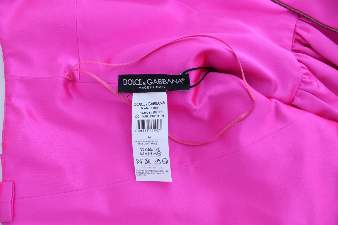 Dolce & Gabbana – Langes Ballkleid aus rosa Seide