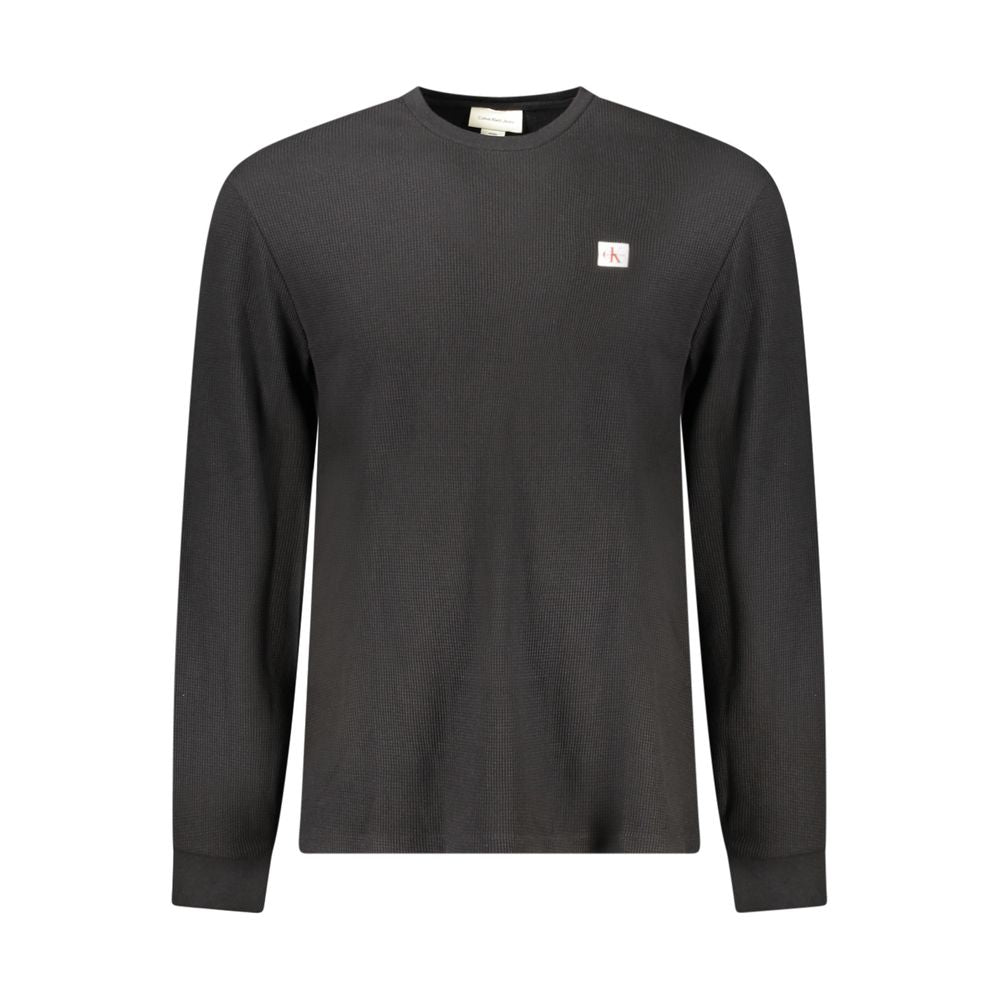 Calvin Klein Herrenpullover aus schwarzer Baumwolle
